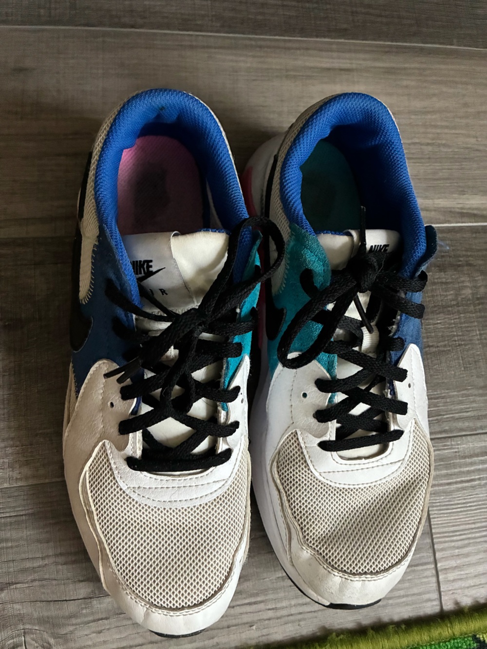 Nike Air Max White, Pink, Purple, Blue & Teal Sneakers